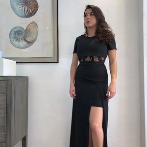 BCBG Black Slit Dress | Worn Once